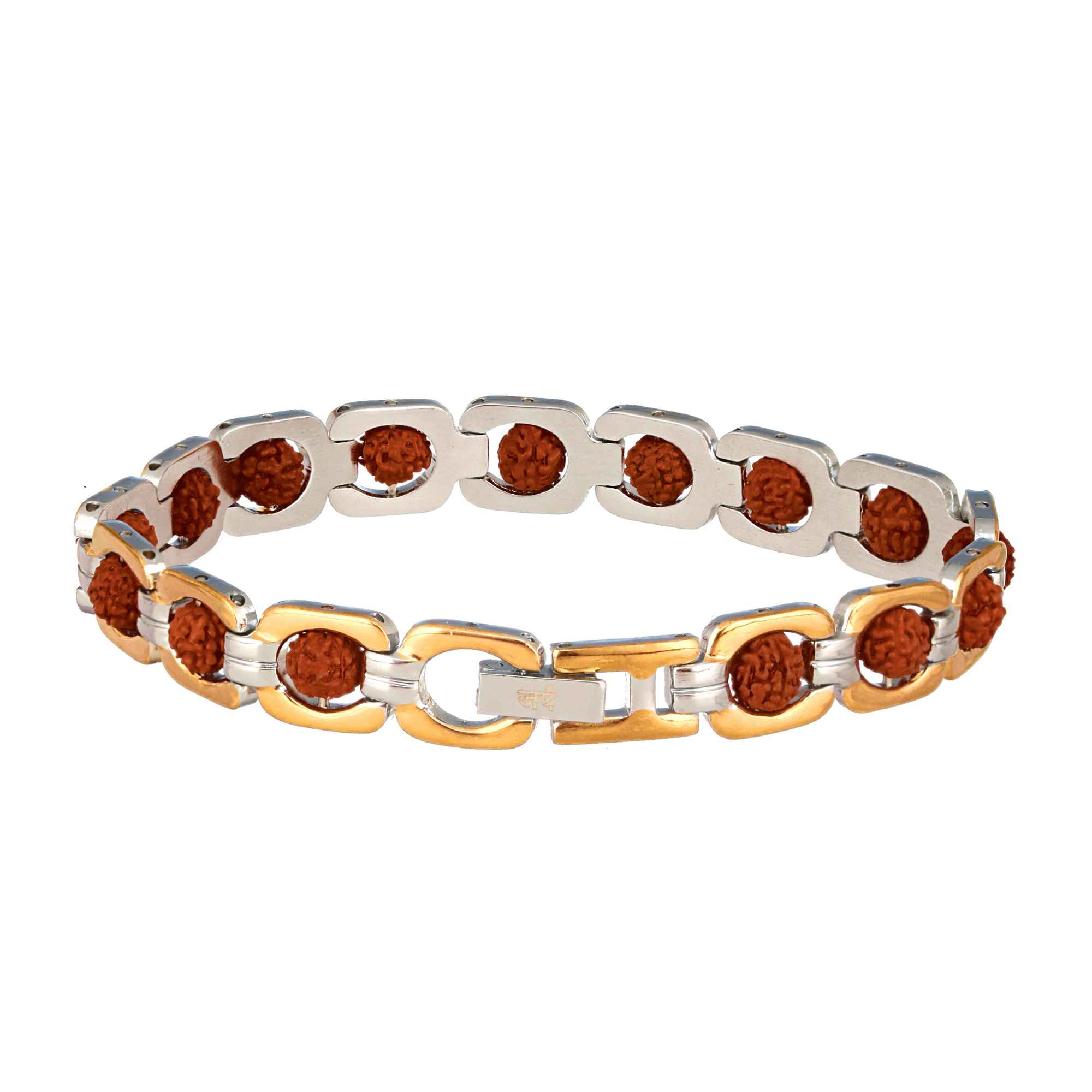Gold Plated DuoTone Rudraksha Bracelet - Image 5